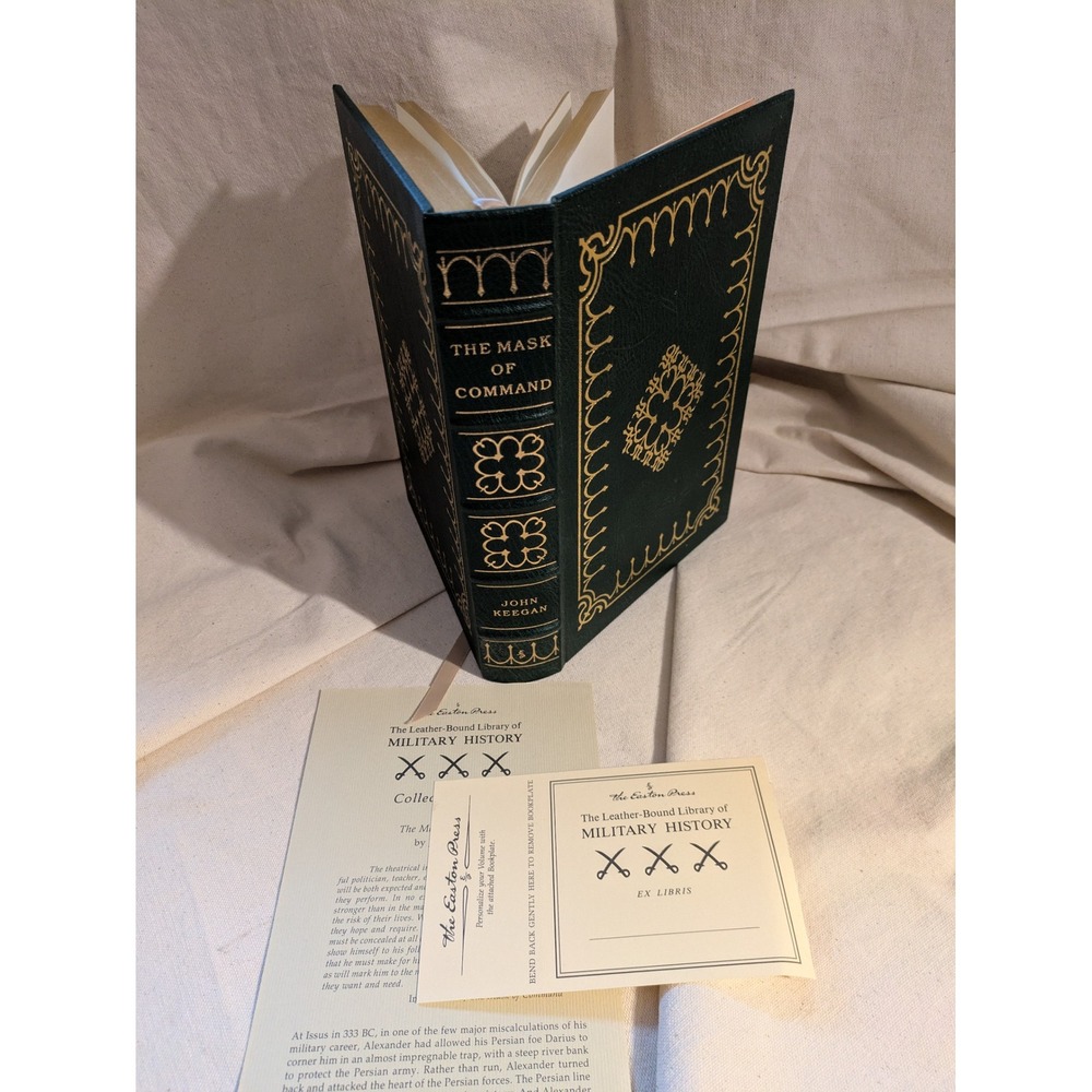 Easton Press The Mask of Command John Keegan Leather Bound Military History Gold